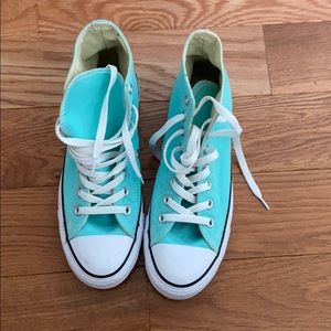 Light Blue high top converse